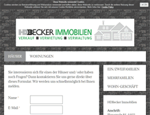 Tablet Screenshot of hdbecker-immobilien.de